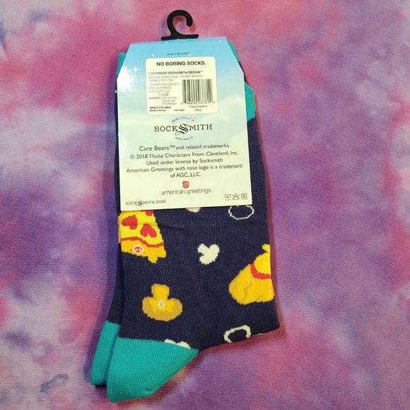 NWT Care Bears Pizza Dreams Women's Socks: Discontinued: One Size Fits Most - Picture 2 of 2